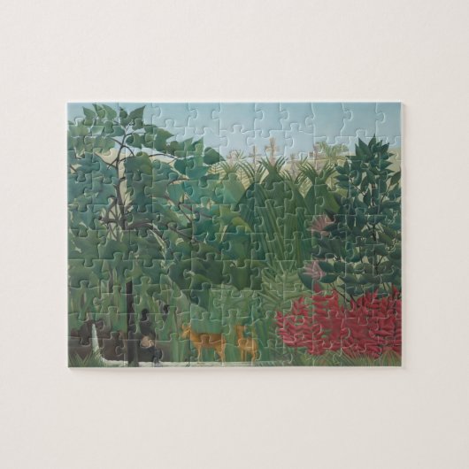 De waterval van Henri Rousseau, kunst Legpuzzel (Horizontaal)