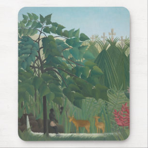 De waterval van Henri Rousseau, kunst Muismat