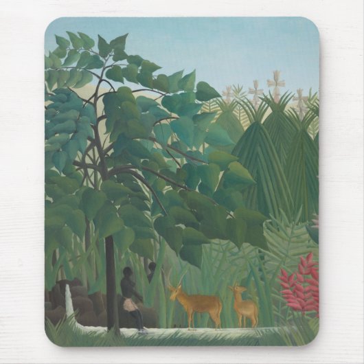 De waterval van Henri Rousseau,  kunst Muismat (Voorkant)