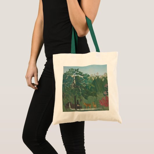 De waterval van Henri Rousseau, kunst Tote Bag (Voorkant (product))
