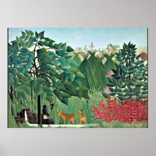 De waterval van Henri Rousseau Poster