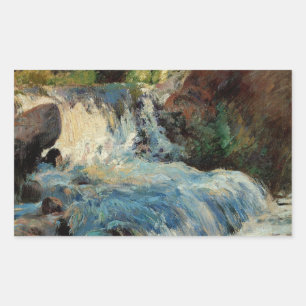 De waterval van John Henry Tman Rechthoekige Sticker