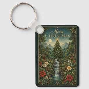 De Waterval van Kerstmagie Sleutelhanger