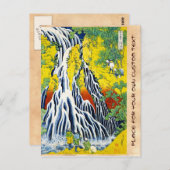De waterval van Kirifuri in Kurokami in Shimotsuke Briefkaart (Voorkant / Achterkant)