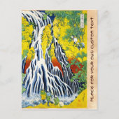 De waterval van Kirifuri in Kurokami in Shimotsuke Briefkaart (Voorkant)