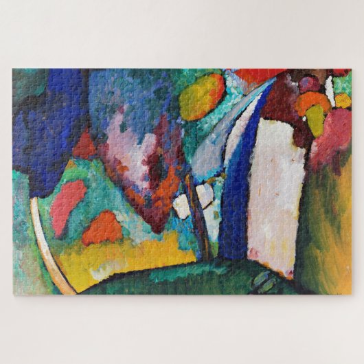 De waterval, Wassily Kandinsky Legpuzzel (Horizontaal)