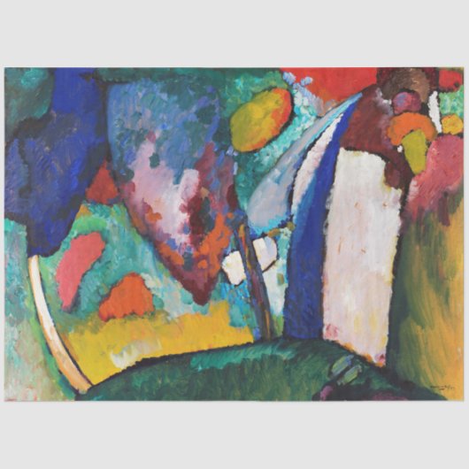 De waterval, Wassily Kandinsky Tissuepapier (Voorkant)