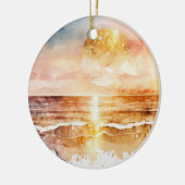 De Waterverf Beach Series Design 1 Keramisch Ornament (Links)