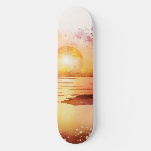 De Waterverf Beach Series Design 3 Skateboard (Voorkant)