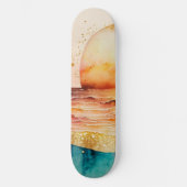 De Waterverf Beach Series Design 3 Skateboard (Voorkant)