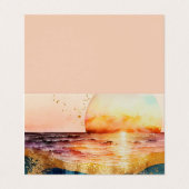 De Waterverf Beach Series Design 3 Visitekaartjes (Buitenkant ongevouwen)