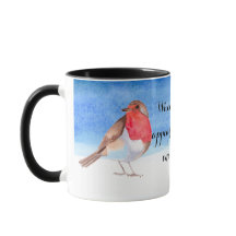 De waterverf Robins voegt jouw naam toe