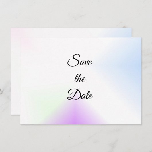 De waterverf Splash sparen de Datum Save The Date (Voorkant / Achterkant)