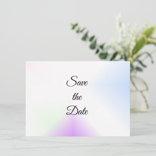 De waterverf Splash sparen de Datum Save The Date (Staand voorkant)
