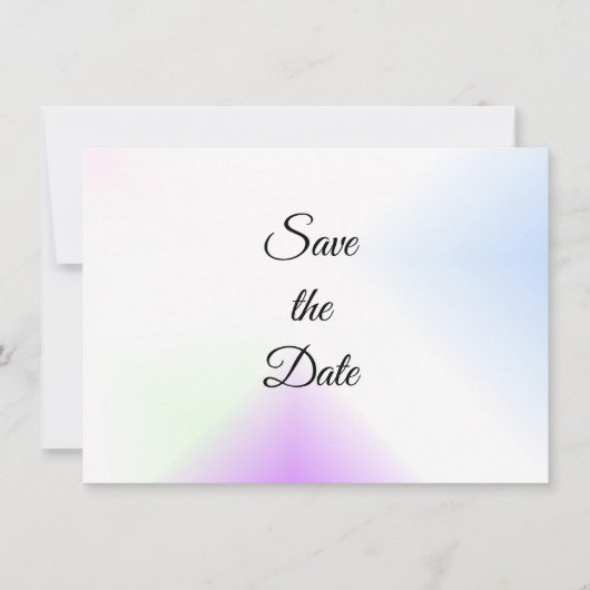 De waterverf Splash sparen de Datum Save The Date (Voorkant)