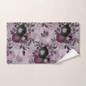 De waterverf van Bourgogne bloemen. Bad Handdoek (Handdoek)