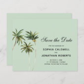 De Waterverf van de begroting Palm behandelt Eenvo (Voorkant / Achterkant)