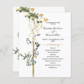 De Waterverf van de begroting Rustic Wedding Progr (Voorkant / Achterkant)