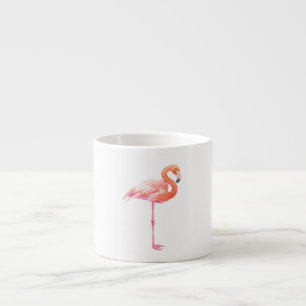 De waterverf van de flamingo espresso kop