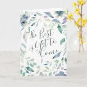 De Waterverf van de lavendel Bloemen het Beste Kaart (Gele Bloem)