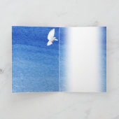 De Waterverf van de Liefde van de duif Bedankkaart (Binnen)