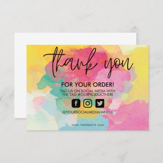 De Waterverf van de Schilder Dank u het Tussenvoeg (Voorkant / Achterkant)