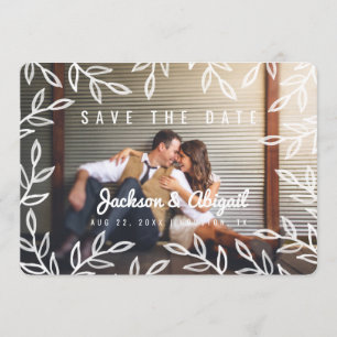 De Waterverf van de Tanden van de lente sparen de Save The Date