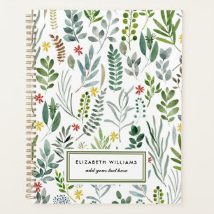 De Waterverf van de tuin verlaten Gepersonaliseerd Planner