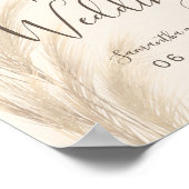 De waterverf van de zomerpampas is welkom poster (Hoek)