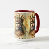 De Waterverf van een wijze koning Mok (Voorkant rechts)