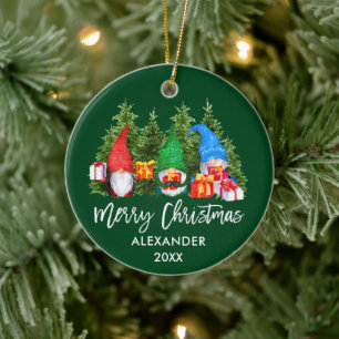 De Waterverf van Kerstmis van het Manuscript van B Keramisch Ornament