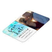 De Waterverf van Ombre sparen de Datum Magnet - Bl Magneet (Linkerzijde)