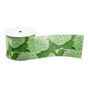 De waterverfpatroon van de hydrangea hortensia lint