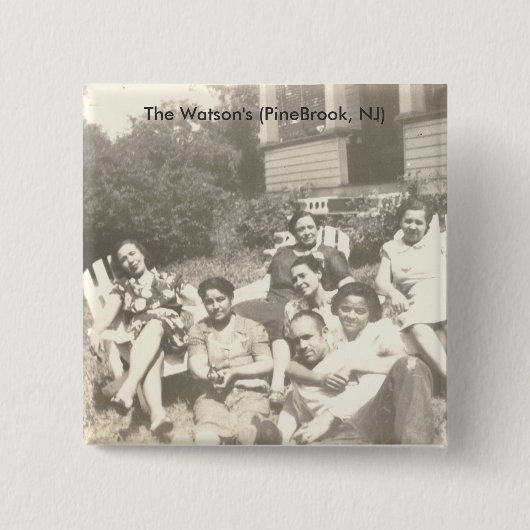 De Watson's Vierkante Button 5,1 Cm (Voorkant)