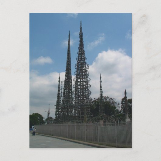 De Watts Towers Briefkaart (Voorkant)
