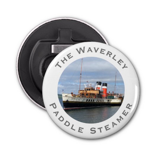 De Waverley Paddle Steamer Button Flesopener (Voorkant)
