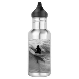 De Waves Grayscale-waterflesje omdoen Waterfles