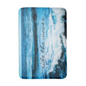 De Waves Quote Hawaii Blue Ocean Photo Badmat (Voorkant Verticaal)