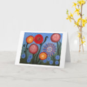 de wazige kaart van weiden… groeten (Gele Bloem)