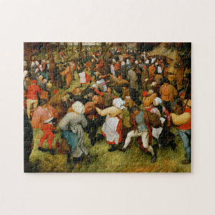 De weddenschap door Bruegel de Ouder Legpuzzel
