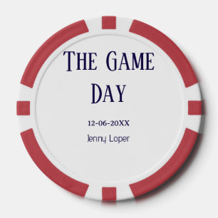de wedstrijd dag voetbalclub wedstrijd naam jaar d poker chips