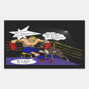 De wedstrijd rechthoekige sticker