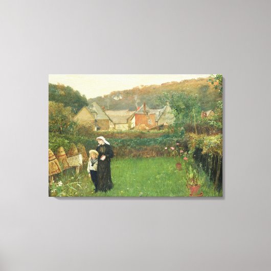 De weduwe, 1895 (olie op canvas) canvas afdruk (Voorkant)