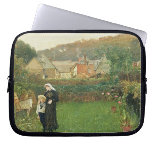 De weduwe, 1895 (olie op canvas) laptop sleeve