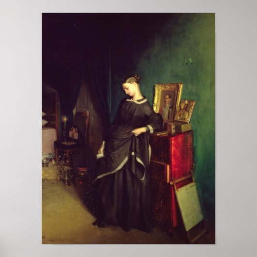 De weduwe, c.1850 poster (Voorkant)
