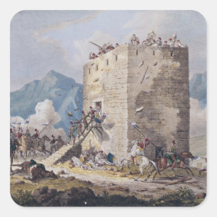 De weerstand van veertig Griekse opstandelingen Vierkante Sticker