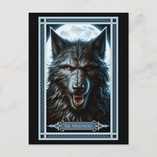 De Weerwolf Tarot Kaart (Voorkant)