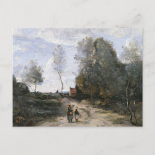 De weg briefkaart