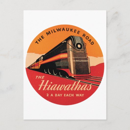 De weg Hiawathas Milwaukee Briefkaart (Voorkant)