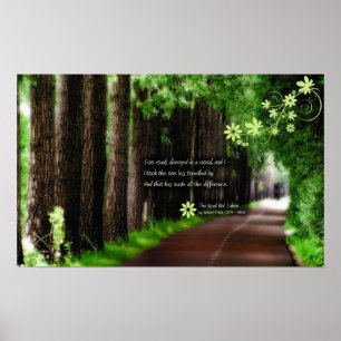 De weg is niet gereisd poster